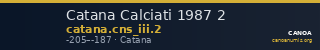 Catana Calciati 1987 2 — CANOA