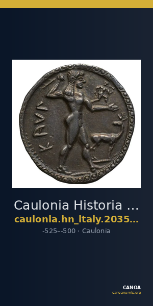 Caulonia Historia Numorum Italy 2035-2036 — CANOA