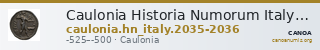 Caulonia Historia Numorum Italy 2035-2036 — CANOA