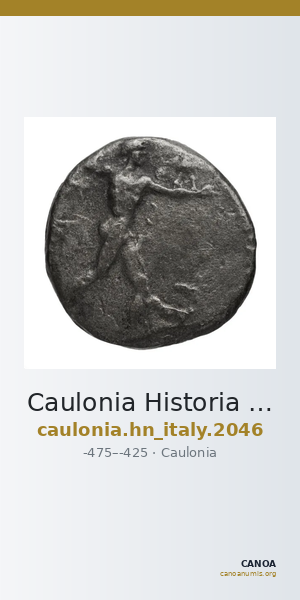 Caulonia Historia Numorum Italy 2046 — CANOA