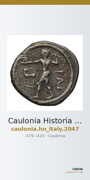 Caulonia Historia Numorum Italy 2047 — CANOA