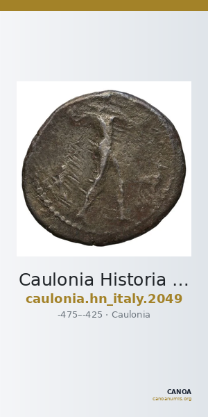 Caulonia Historia Numorum Italy 2049 — CANOA
