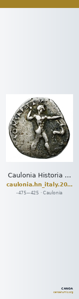 Caulonia Historia Numorum Italy 2051-2052 — CANOA