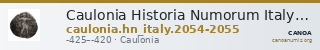 Caulonia Historia Numorum Italy 2054-2055 — CANOA