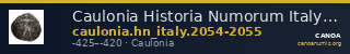 Caulonia Historia Numorum Italy 2054-2055 — CANOA