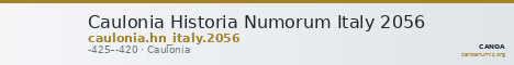 Caulonia Historia Numorum Italy 2056 — CANOA