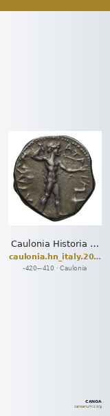 Caulonia Historia Numorum Italy 2058-2059 — CANOA