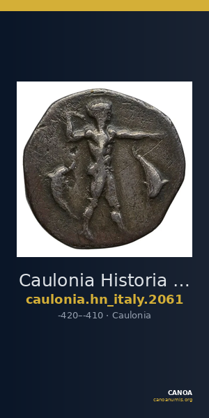 Caulonia Historia Numorum Italy 2061 — CANOA