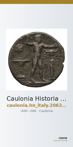 Caulonia Historia Numorum Italy 2062-2063 — CANOA