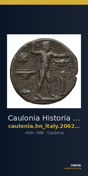 Caulonia Historia Numorum Italy 2062-2063 — CANOA