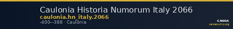Caulonia Historia Numorum Italy 2066 — CANOA
