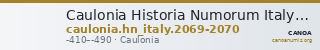 Caulonia Historia Numorum Italy 2069-2070 — CANOA