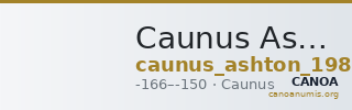 Caunus Ashton 1988 Fig. A — CANOA