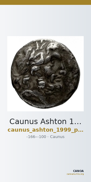 Caunus Ashton 1999 p. 146, 1-10 — CANOA