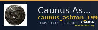 Caunus Ashton 1999 p. 146, 1-10 — CANOA