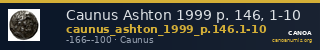 Caunus Ashton 1999 p. 146, 1-10 — CANOA