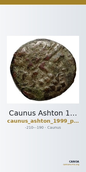 Caunus Ashton 1999 p. 152b — CANOA