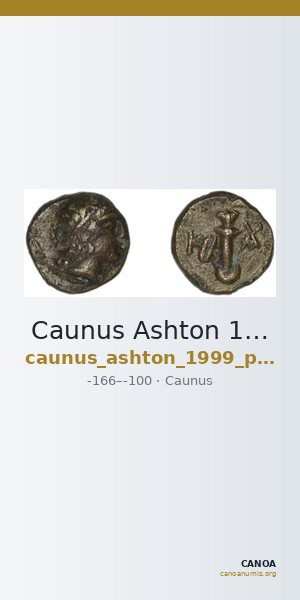 Caunus Ashton 1999 p. 152c — CANOA