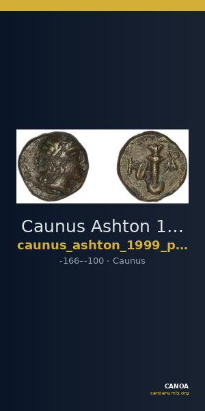 Caunus Ashton 1999 p. 152c — CANOA
