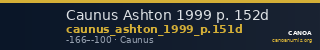 Caunus Ashton 1999 p. 152d — CANOA