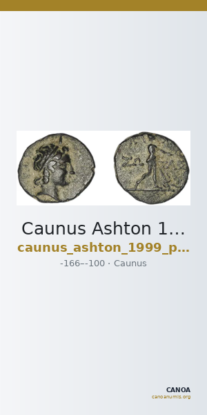 Caunus Ashton 1999 p. 152e — CANOA