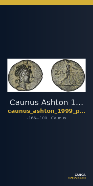 Caunus Ashton 1999 p. 152e — CANOA