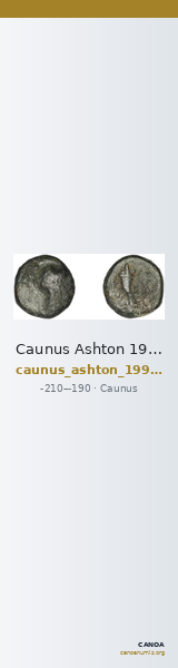 Caunus Ashton 1999 p. 152f — CANOA