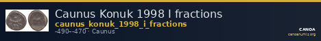 Caunus Konuk 1998 I fractions — CANOA