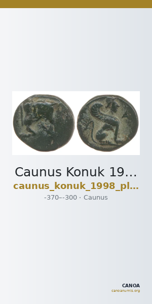 Caunus Konuk 1998 pl. 50, A — CANOA
