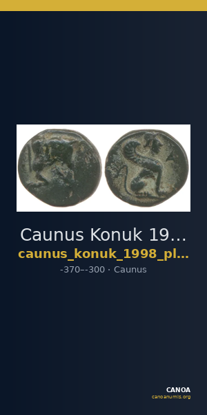 Caunus Konuk 1998 pl. 50, A — CANOA