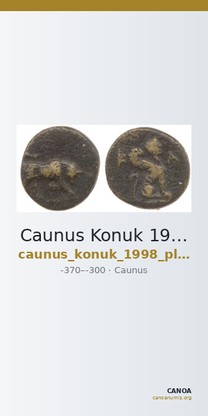 Caunus Konuk 1998 pl. 50, B — CANOA