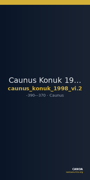 Caunus Konuk 1998 VI.2 — CANOA