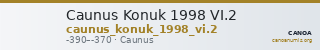 Caunus Konuk 1998 VI.2 — CANOA