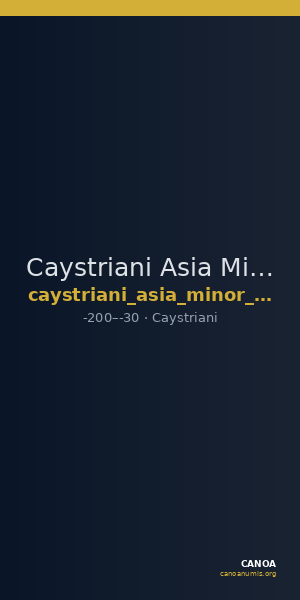 Caystriani Asia Minor Coins 198 — CANOA
