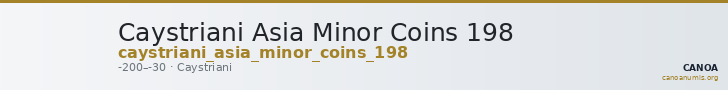 Caystriani Asia Minor Coins 198 — CANOA