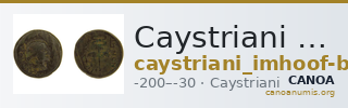 Caystriani Imhoof-Blumer 1897 2 — CANOA