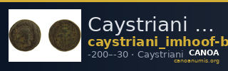 Caystriani Imhoof-Blumer 1897 2 — CANOA