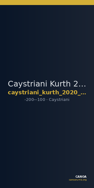 Caystriani Kurth 2020 15 — CANOA