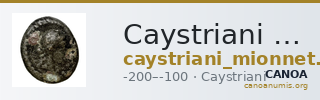 Caystriani Mionnet 1809 131 — CANOA