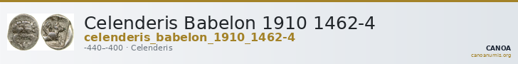 Celenderis Babelon 1910 1462-4 — CANOA