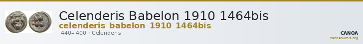 Celenderis Babelon 1910 1464bis — CANOA