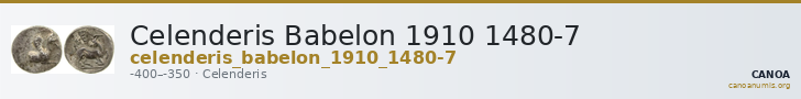 Celenderis Babelon 1910 1480-7 — CANOA