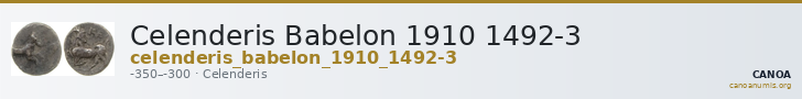 Celenderis Babelon 1910 1492-3 — CANOA