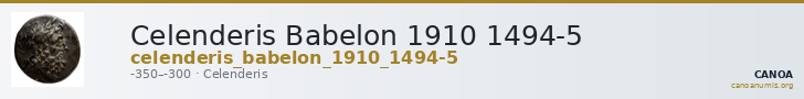Celenderis Babelon 1910 1494-5 — CANOA