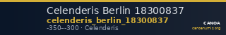Celenderis Berlin 18300837 — CANOA