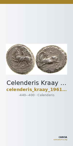 Celenderis Kraay 1962 Series I — CANOA