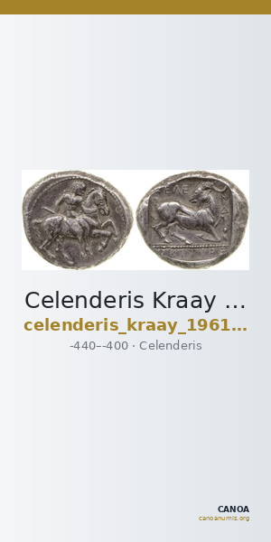 Celenderis Kraay 1962 Series IV — CANOA
