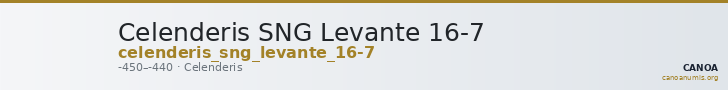 Celenderis SNG Levante 16-7 — CANOA