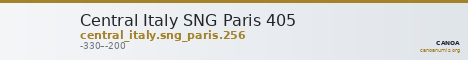 Central Italy SNG Paris 405 — CANOA