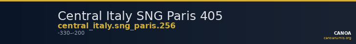 Central Italy SNG Paris 405 — CANOA